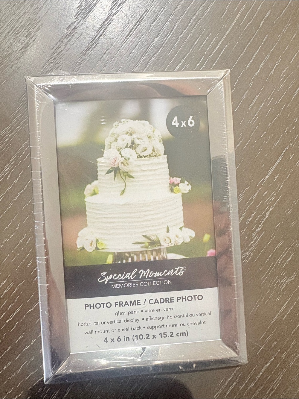 Special Moments Silver 4x6 Photo Frame - Polished Metallic Border